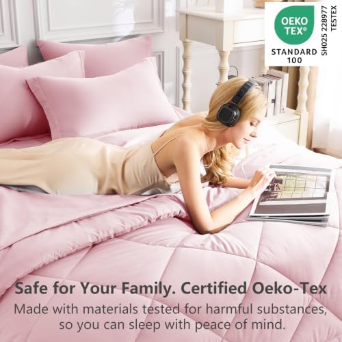 CozyLux Oversized King Comforter Set 120"x98", 7 Piece - Image 3