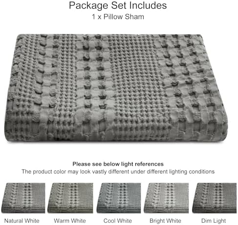 PHF 100% Cotton Waffle Body Pillowcase - Image 5