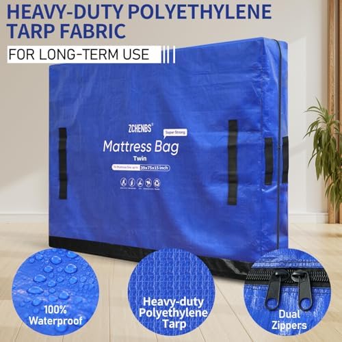 Mattress Bags for Moving, Twin Mattress Storage Bag - Image 6