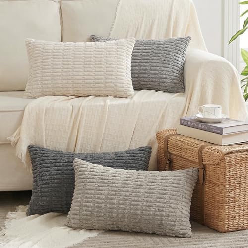 Fancy Homi 4 Packs Decorative Throw Pillow Covers by Fancy+Homi