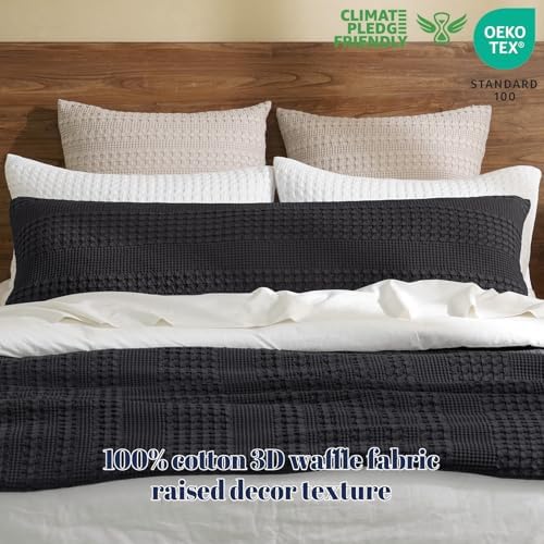 PHF Cotton Waffle Body Pillowcase 20" x 54", No Insert - Image 2