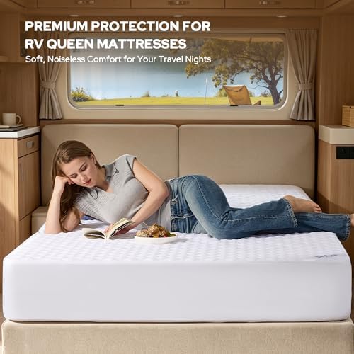 BEDLORE Waterproof RV Queen Size Mattress Protector, Deep Pocket Fit - Image 3