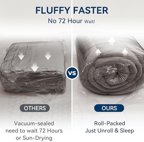 BDEUS Dual Layer 5 Inch Memory Foam Mattress Topper Twin XL Size - Image 6