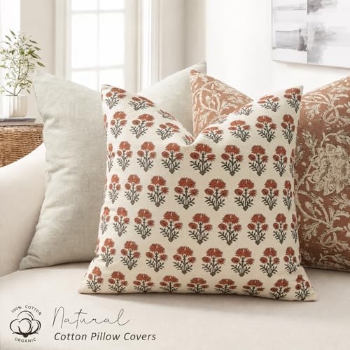 Farmhouse Floral Pillow Covers 12x20 Set of 2, Country Botanical Throw Pillow - Image 2
