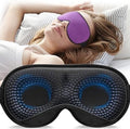 YFONG Weighted Sleep Mask for Women Men, 3D Light Blocking Eye Mask by YFONG