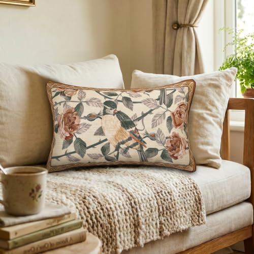 patdrea Designer Vintage Linen Throw Pillow Cover - Image 2