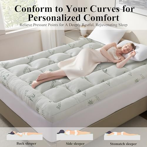 3 Inch Queen Size Memory Foam Mattress Topper - Image 5