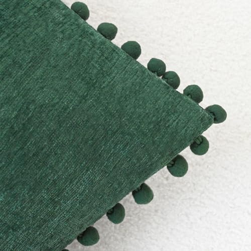 CaliTime Decorative Couch Throw Pillow Covers 16 X 16 Inches Dark Green - Image 3