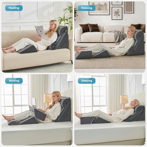 Yojoker Wedge Pillow Set for After Surgery, Bed Wedge Pillow for Sleeping - Image 7