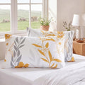 Bedorm 100% Cotton Pillowcases King Size Set of 2 Yellow Floral Pillow Covers by Bedorm