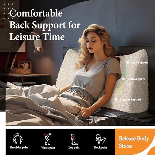 Triangle Reading Pillow King Size XXL Wedge Headboard Extra Large Back Support - Image 3