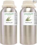 2 Bottles - 16 fl oz Rosemary Essential Oil, Aluminum Bottle - GreenHealth by Greenals