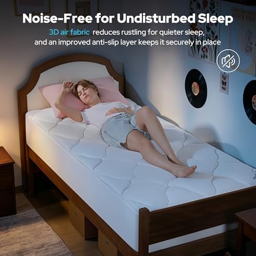 BEDLORE Waterproof Twin XL Mattress Pad, Breathable Mattress Protector - Image 4