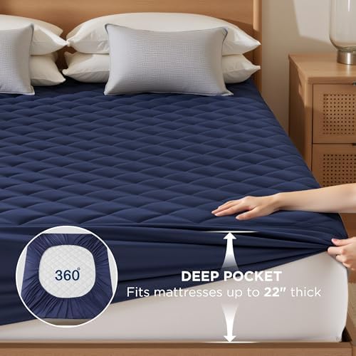 Bedsure Queen Mattress Protector, Quilted Waterproof Mattress Protector - Image 4