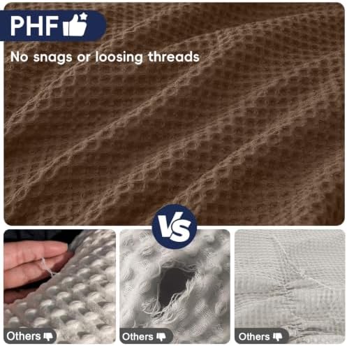 PHF Ultra Soft Waffle Pillow Shams Standard Size 20"x26", No Insert - Image 4
