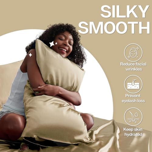 MR&HM Satin Pillowcase 2 Pack, Standard Size 20"x26" - Image 3