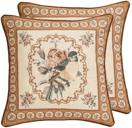 patdrea Vintage Linen Throw Pillow Cover by patdrea