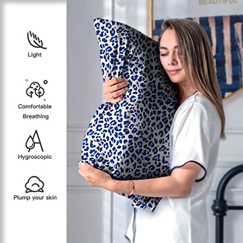 Mulberry Silk Pillowcase for Hair and Skin Queen Size Leopard Print Silk Pillow - Image 4