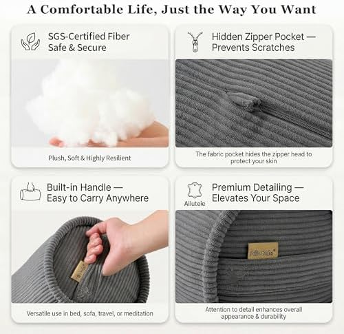 Corduroy Full Body Cylinder Pillow - Image 4