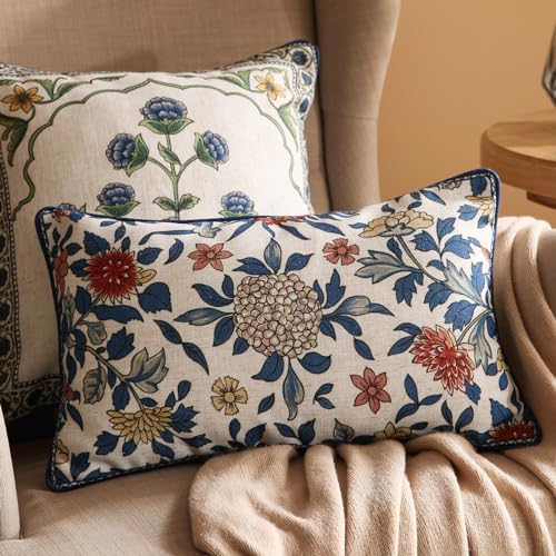 patdrea Designer Vintage Linen Throw Pillow Cover - Image 3