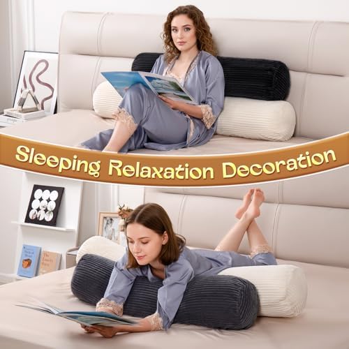 1 MIDDLE ONE Body Pillow, Memory Foam Round Body Pillows - Image 5