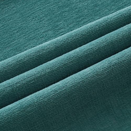 MIULEE Teal Chenille Couch Throw Pillow Covers - Image 5