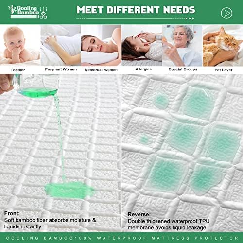 UNILIBRA Twin XL Size Waterproof Mattress Protector, 3D Air Rayon Made from - Image 4