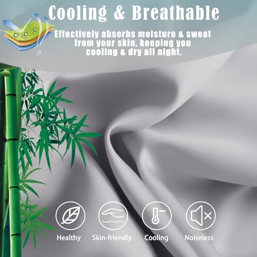 TELUS Pillow Cases King Size 2 Pack, Bamboo Rayon & Lyocell Pillowcase - Image 3