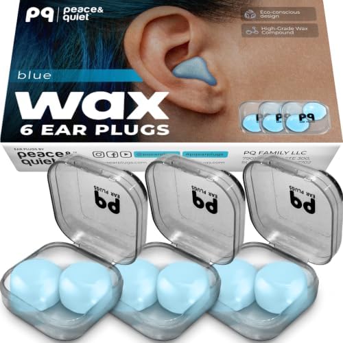 Peace&Quiet PQ Wax Ear Plugs for Sleep by PeaceQuiet