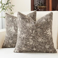 MATTINS Vintage Floral Patterned Throw Pillow Covers 24x24 by MATTINS