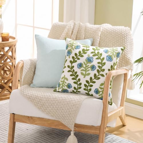 Alysheer Embroidered Decorative Throw Pillow Cover 20"x 20" Set of 2 - Image 6