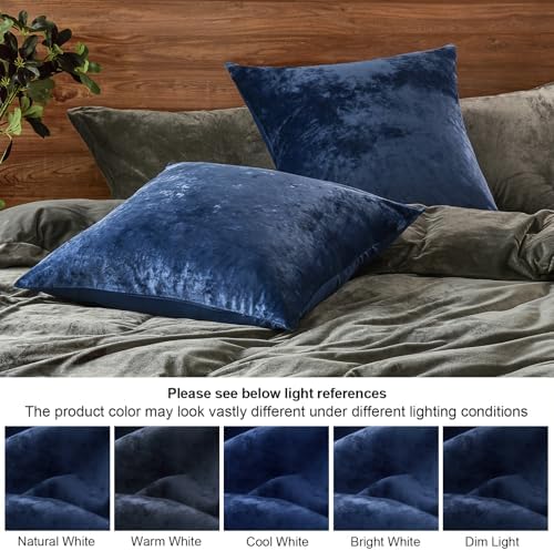 PHF Truly Velvet Throw Pillow Covers, No Insert, 2 Pack Color Gradient Cushion - Image 5