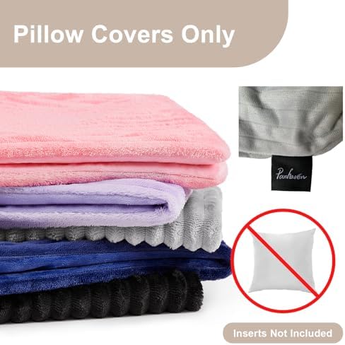 Soft Plush 20x54 Body Pillow Case, Textured Stripe Body Pillow Cover - Image 6