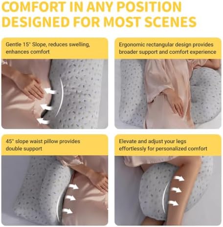 Pregnancy Pillow for Sleeping, Maternity Pillow Support for Back - Image 5