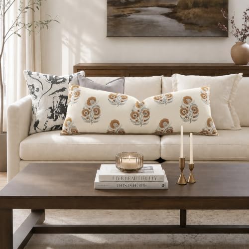 YCOLL Vintage Floral 12x20 Lumbar Pillow Cover Pack of 1, Double-Sided - Image 5