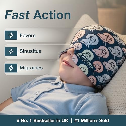 MyHalos® Kids Migraine & Headache Relief Cap, Cooling Gel Ice Pack - Image 5