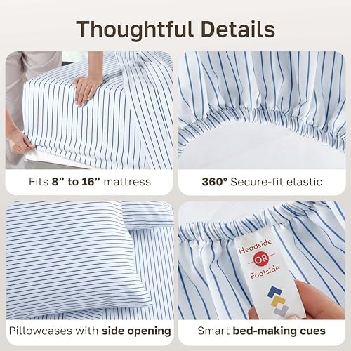 California Design Den Luxury 600 Thread Count Full Size Sheet Sets - Image 5