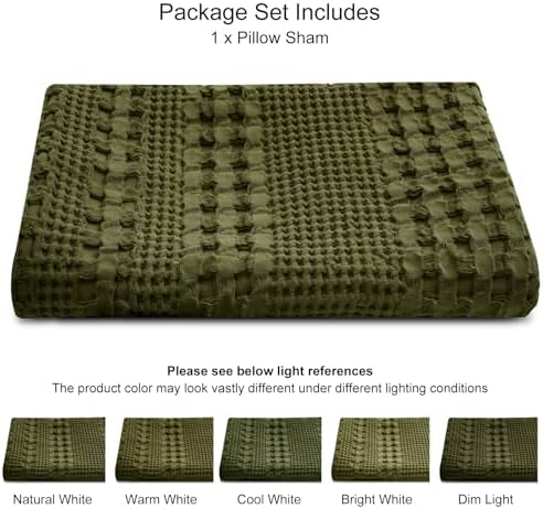 PHF 100% Cotton Waffle Body Pillowcase - Image 5