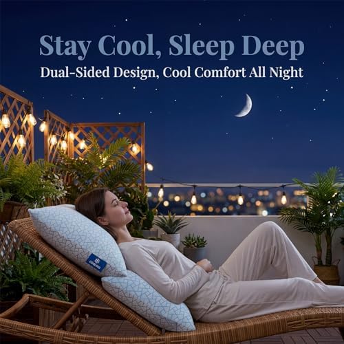 Alkyonos Cooling Pillow for Sleeping：Adjustable Shredded Memory Foam Bed Pillow - Image 4