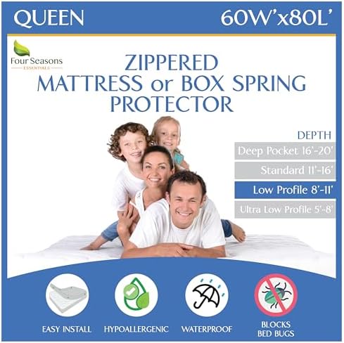 Queen Mattress or Box Spring Protector by FourSeasonsEssentials