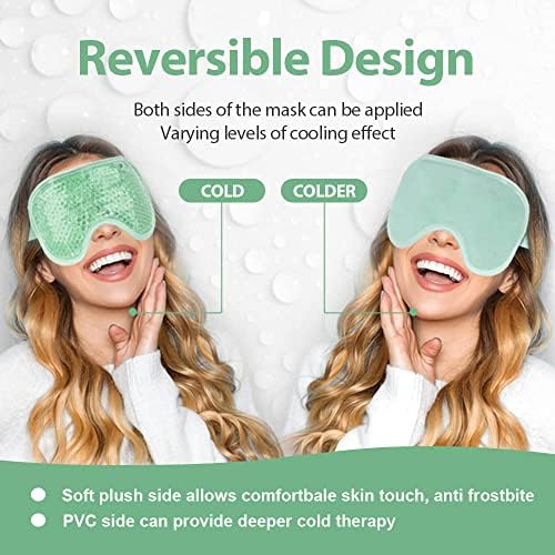 NEWGO Cooling Eye Mask for After Surgery, Face Ice Pack, 2 Pack - Image 3