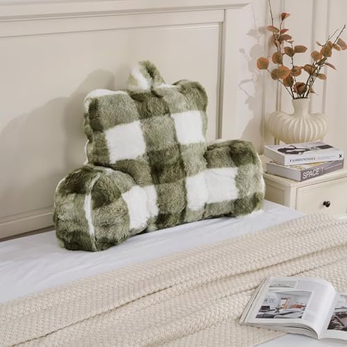 Reading Pillows for Boyfriend Adult, Velvet Back Pillow Bed Wedge Large by Animebody