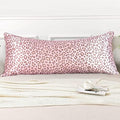 Pink Leopard Print Satin Body Pillow Cover, 20x54 Cheetah Pillow Case by LCBD