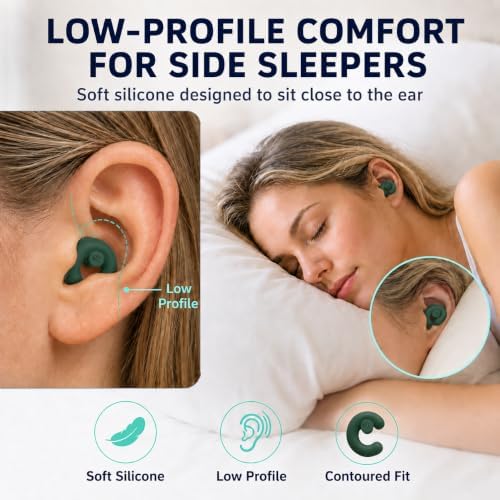 Noise Cancelling Ear Plugs Sleep 33dB NRR Side Sleep Small Ear - Image 7