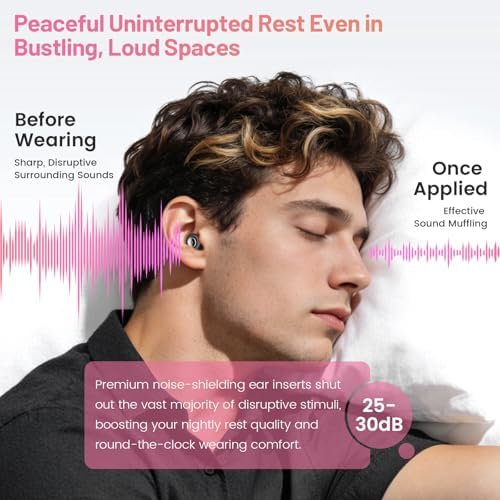 Earplugs for Hearing Protection and Noise Reduction, Sleeping Noise Cancelling - Image 3