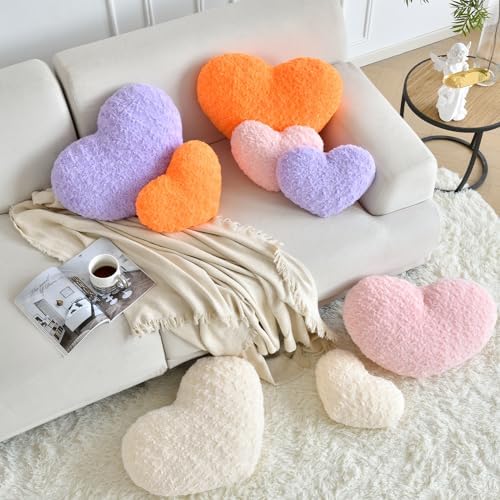 Heart Pillow, Soft Heart Shaped Pillow - Image 7