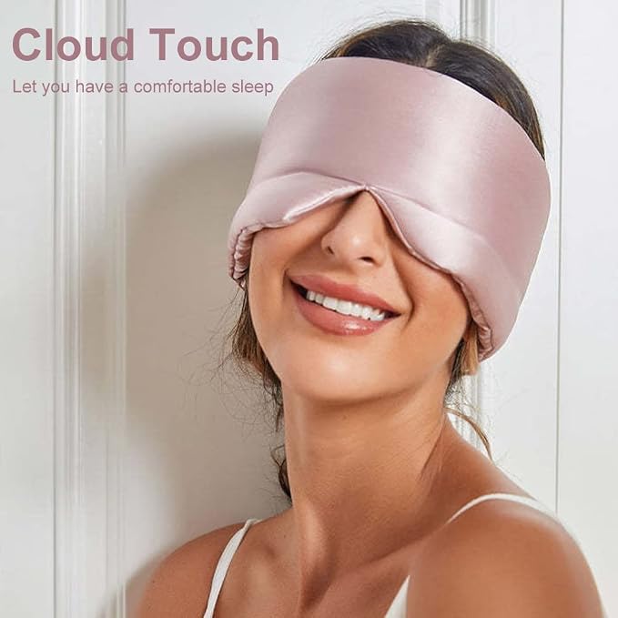 100% Mulberry Silk Eye Mask Blackout Sleeping Eye Cover - Image 5