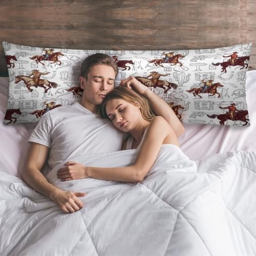 Western Desert Cowboy Body Pillow Cover Pillowcase - Image 6