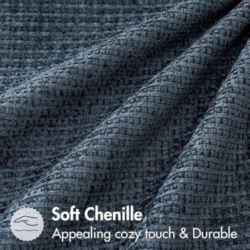 MIULEE Decorative Navy Blue Euro Sham Pillow Covers 24x24 Inch 2 Pack - Image 6