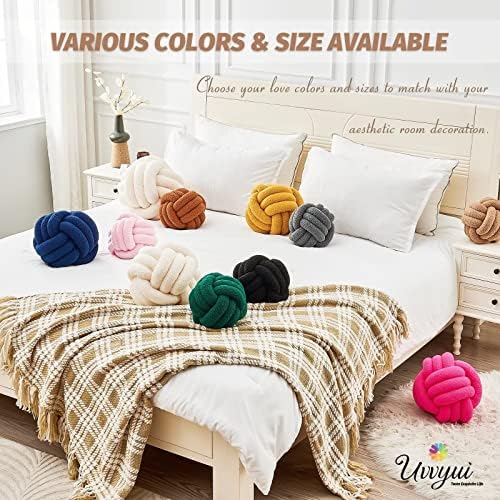 Uvvyui Knot Pillow Ball, Soft Home Decorative Pillows, Round Throw Pillow - Image 6